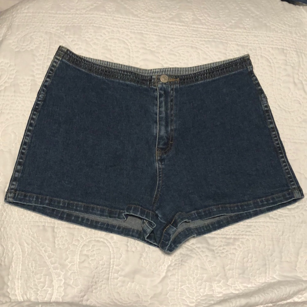 Y2K Tommy Hilfiger A-line Blue Denim Shorts, 10